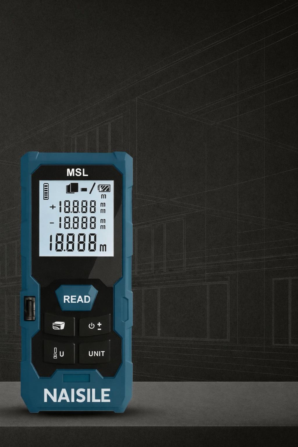 Laserový meter s pamäťou