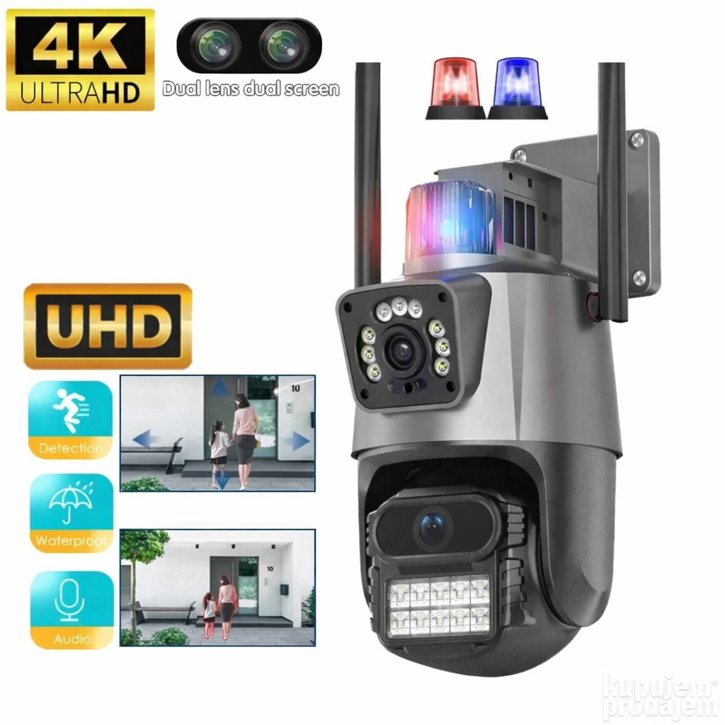 WiFi SMART SECURITY KAMERA 4K UHD – Dual Lens (8MP...)